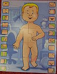 Puzzle lidské tělo - chlapec