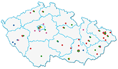Map of activities for gifted children in the Czech Republic
