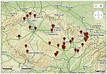 zatím největší hustotu klubů nadaných dětí pozorujeme na Moravě (stav k 9. 5. 2016)