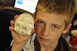 Návštěva Ústavu antropologie PřF, laboratoře morfologie a forenzní antropologie (Klub dětí ZŠ Křídlovická)