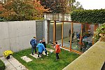 Návštěva u ing. arch. Makovského: betonový dům (Klub dětí ZŠ Křídlovická)