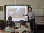 jedna z přednášek doktorandů Fakulty sociálních věd Univerzity Karlovy