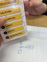 Co to čmáráme? překvapivě bylo pro děti (10-11 let) hodně obtížné nakreslit zadání