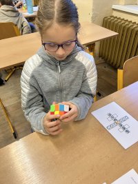 Rubikova kostka a naše nejmladší ovečka